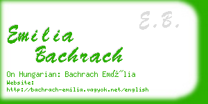 emilia bachrach business card